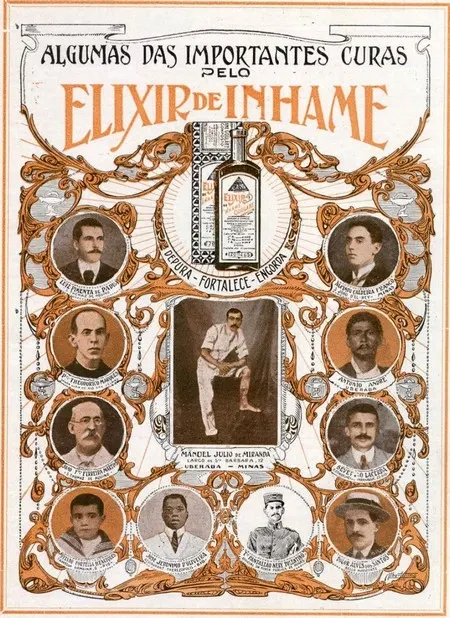 Material publicitário histórico do Elix & Inhame Goulart